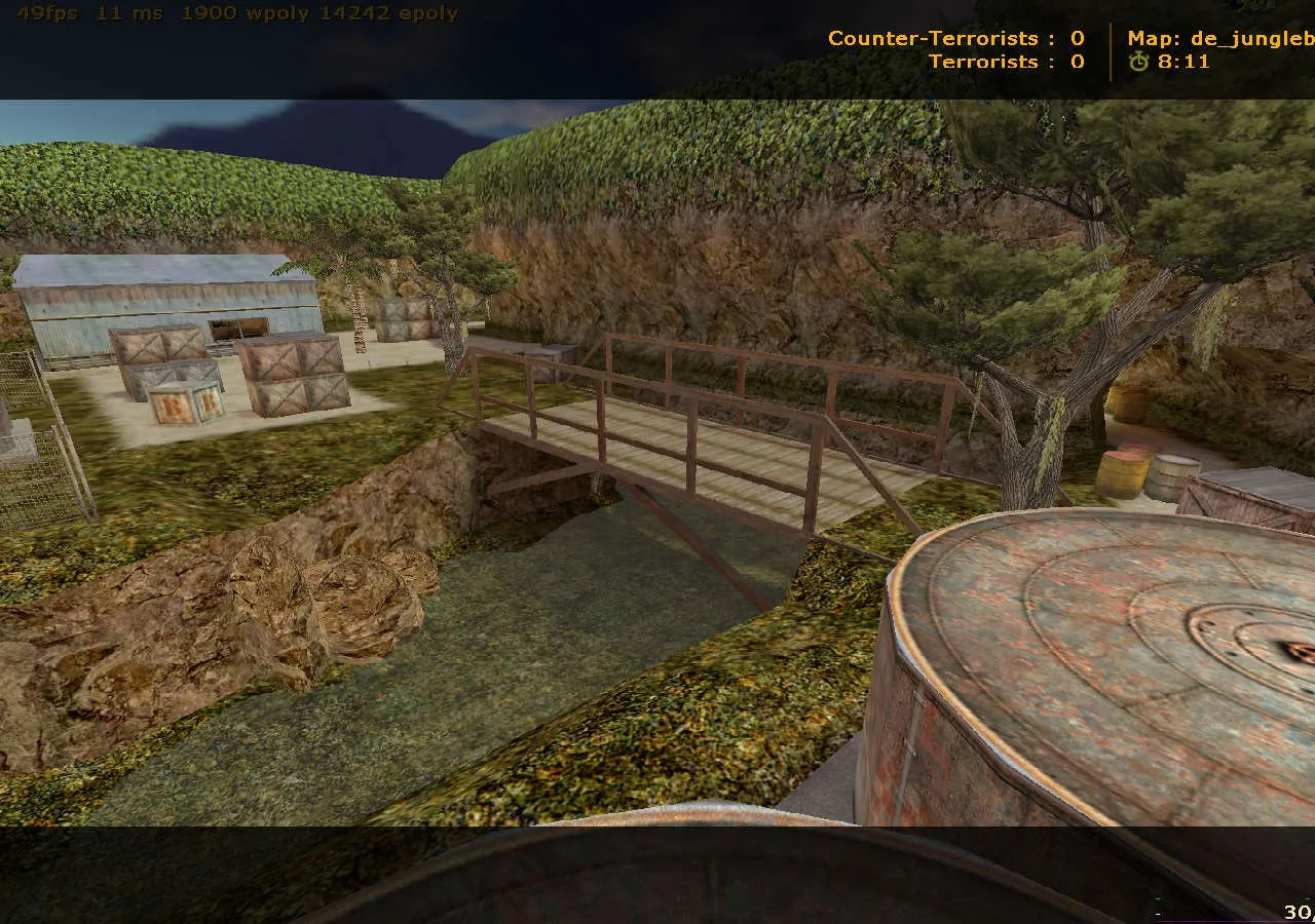 Скачать Карта de_junglebase для Counter-Strike 1.6: Обзор и Тактика - Скриншот