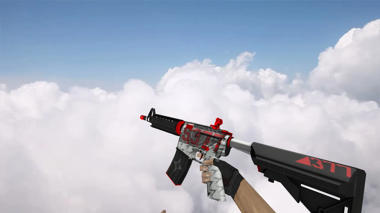 Скачать Модель v_m4a4_skar / p_m4a4_skar / w_m4a4_skar для CS 1.6: звуки, осмотр, текстуры и настройка - Скриншот