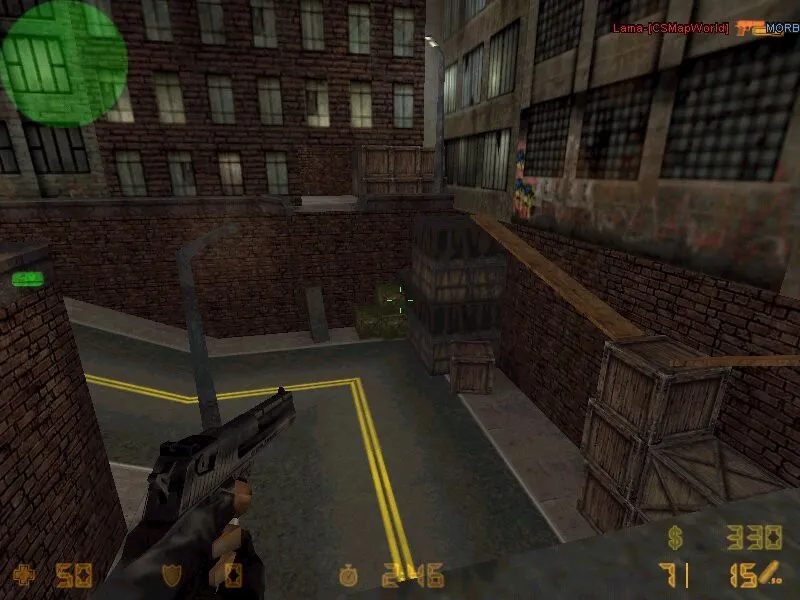 Скачать de_dustcity для CS 1.6: тактика за Т и за КТ, точки контроля, .nav и оптимизация карты - Скриншот