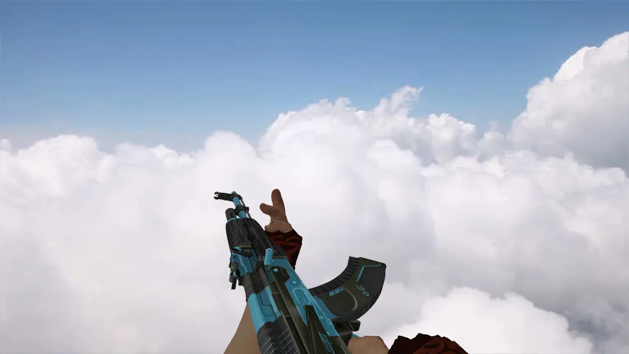 Скачать Модель «AK-47 Luanmat Blue» для CS 1.6: Высокое качество и уникальный стиль - Скриншот