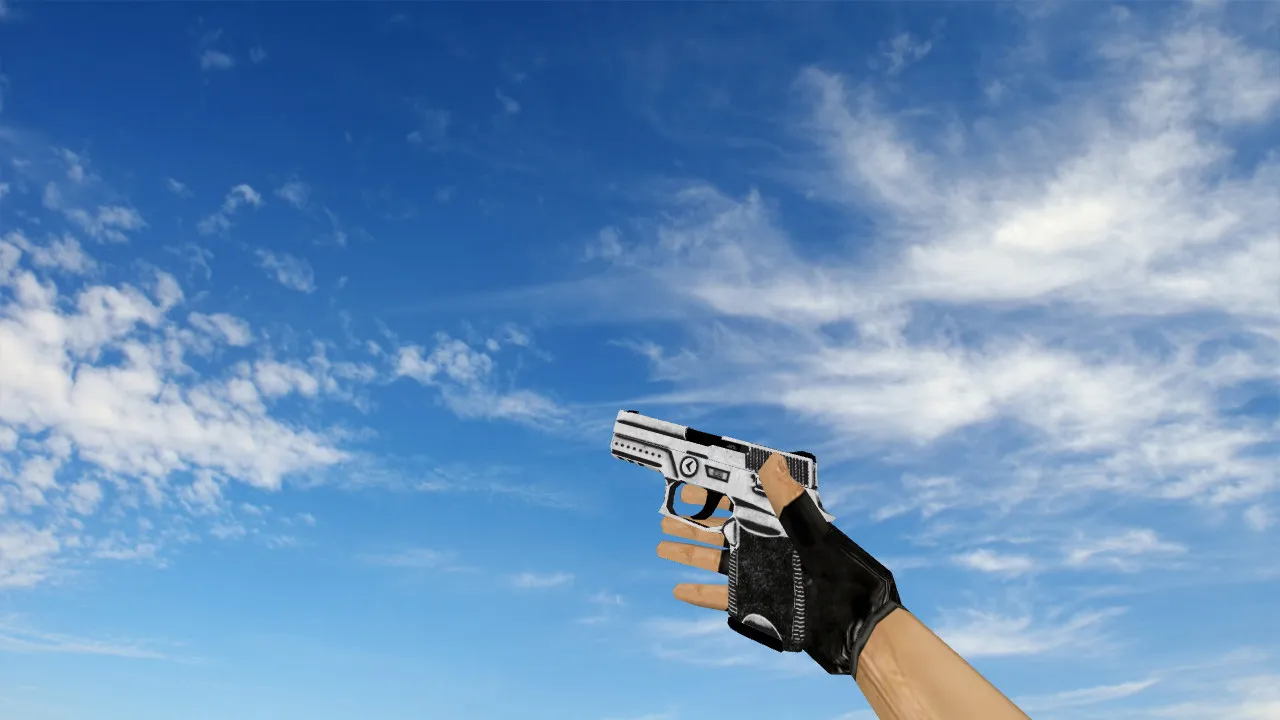 Скачать Модель P250 Cerakote White для CS 1.6 - Качество и Стиль - Скриншот