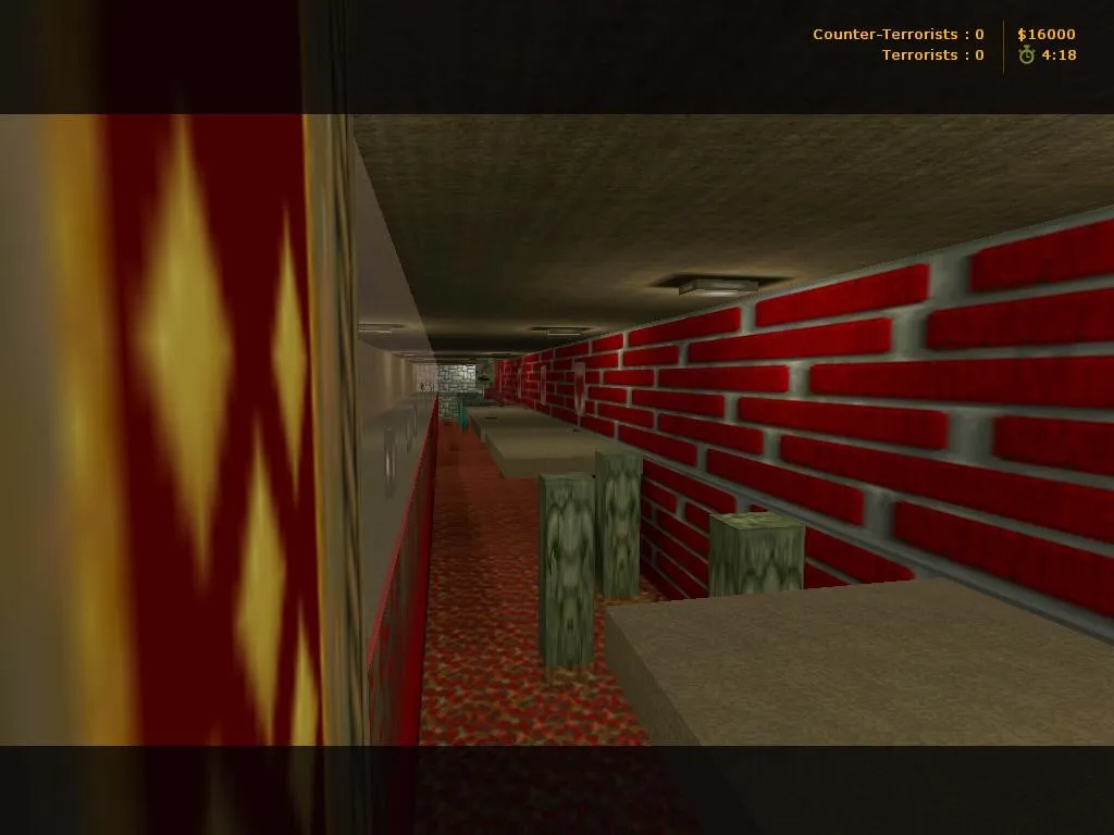 Скачать deathrun_hailx для CS 1.6: тактика терроров, CT, ловушки и боты, оптимизация карты и .nav - Скриншот