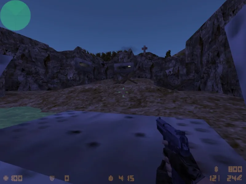 Скачать de_beach2k для CS 1.6: карта с точками под бомбплей, .nav для ботов, оптимизация и баланс сторон - Скриншот