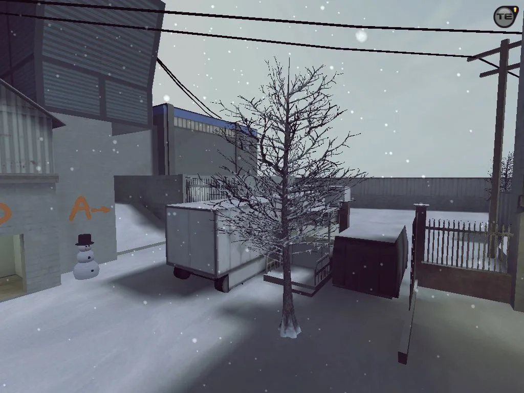 Скачать Карта css_trainwinter_go для CS 1.6: баланс сторон, точки, .nav для ботов и оптимизация wpoly/epoly - Скриншот