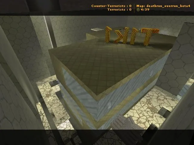 Скачать deathrun_overrun_beta4 для CS 1.6: карта deathrun с точками, ловушками и .nav для ботов - Скриншот