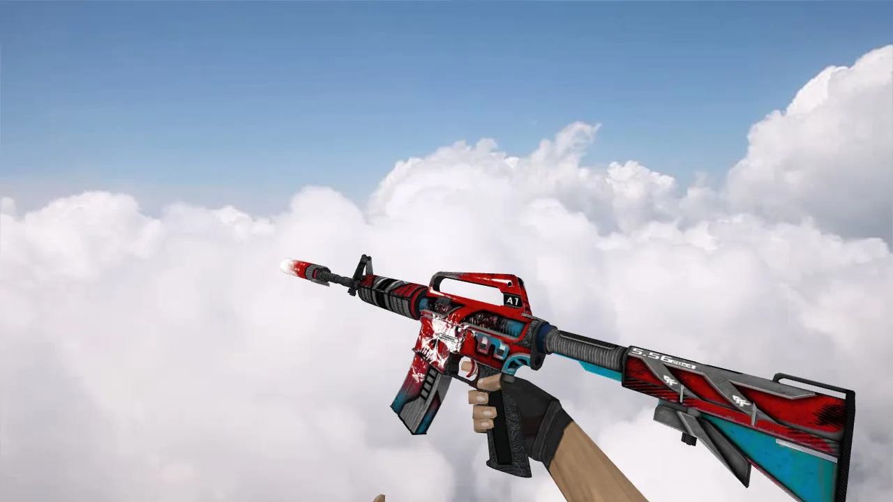 Скачать Модель M4A1 Mortal Equalizer для CS 1.6: v_m4a1, p_m4a1, w_m4a1, звуки, анимации осмотра, качество текстур - Скриншот