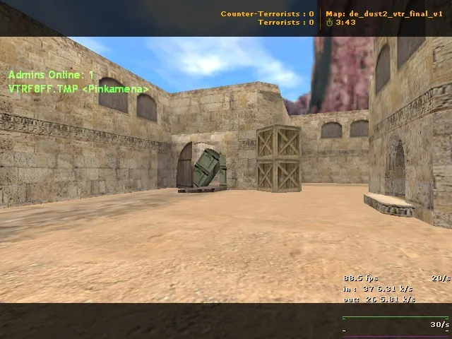 Скачать de_dust2_vtr_final_v1 — карта DE для CS 1.6: точки, ротации, .nav, оптимизация - Скриншот