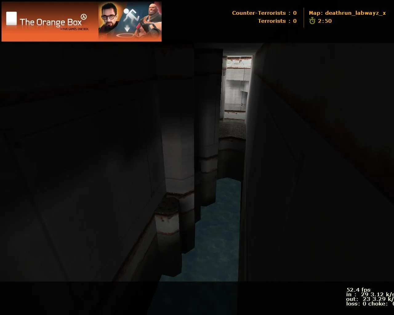 Скачать deathrun_labwayz_x для CS 1.6: карта Deathrun, точки за команду, .nav для ботов и оптимизация - Скриншот