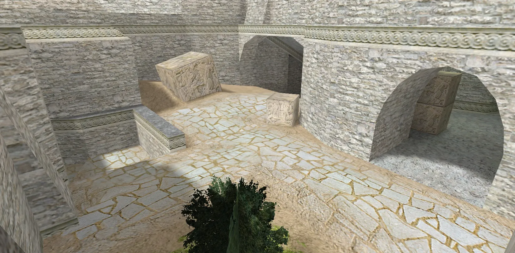 Скачать de_aztec23_beta2 — DE карта для CS 1.6: точки, .nav, баланс сторон, оптимизация wpoly/epoly - Скриншот