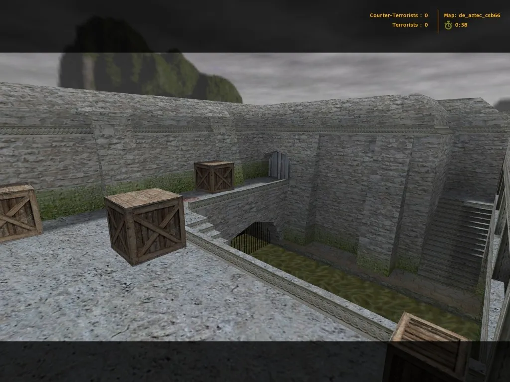 Скачать Карта de_aztec_csb66 для CS 1.6: баланс сторон, точки, навигация ботов, оптимизация wpoly/epoly - Скриншот