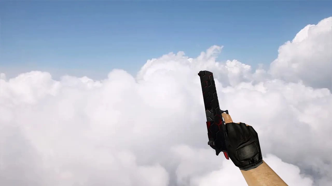 Скачать Модель «Deagle Red Black Carbon» для CS 1.6: Высокое качество и стиль - Скриншот