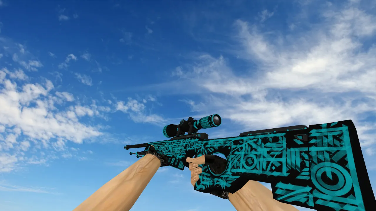 Модель AWP Handwritten для CS 1.6 - Качественные текстуры и анимации — скриншот 1