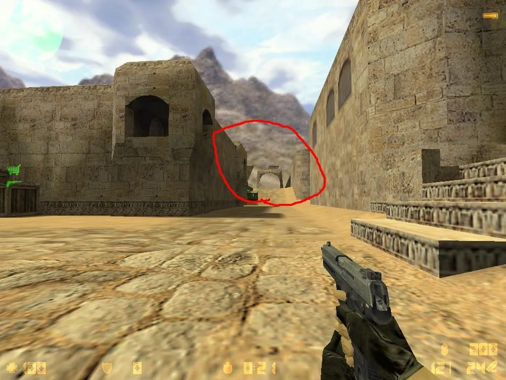 Скачать de_dust2_largo_advanced — DE карта для CS 1.6: точки, маршруты, .nav и оптимизация - Скриншот