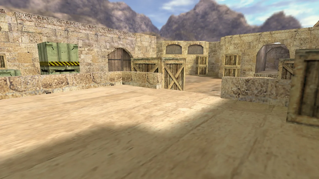 Скачать Карта de_dust2_remake для CS 1.6: баланс сторон, точки под плент/раш, .nav для ботов и оптимизация - Скриншот