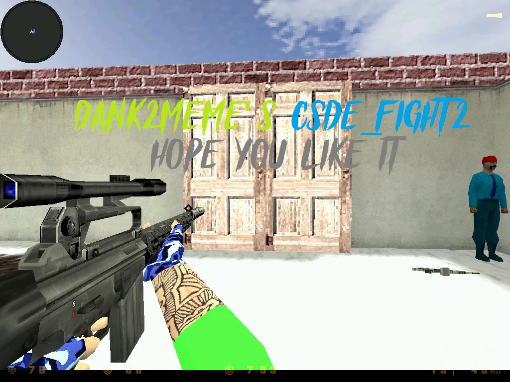 Скачать Карта csde_fight2_beta1 для CS 1.6: тактика, точки, баланс сторон и оптимизация - Скриншот