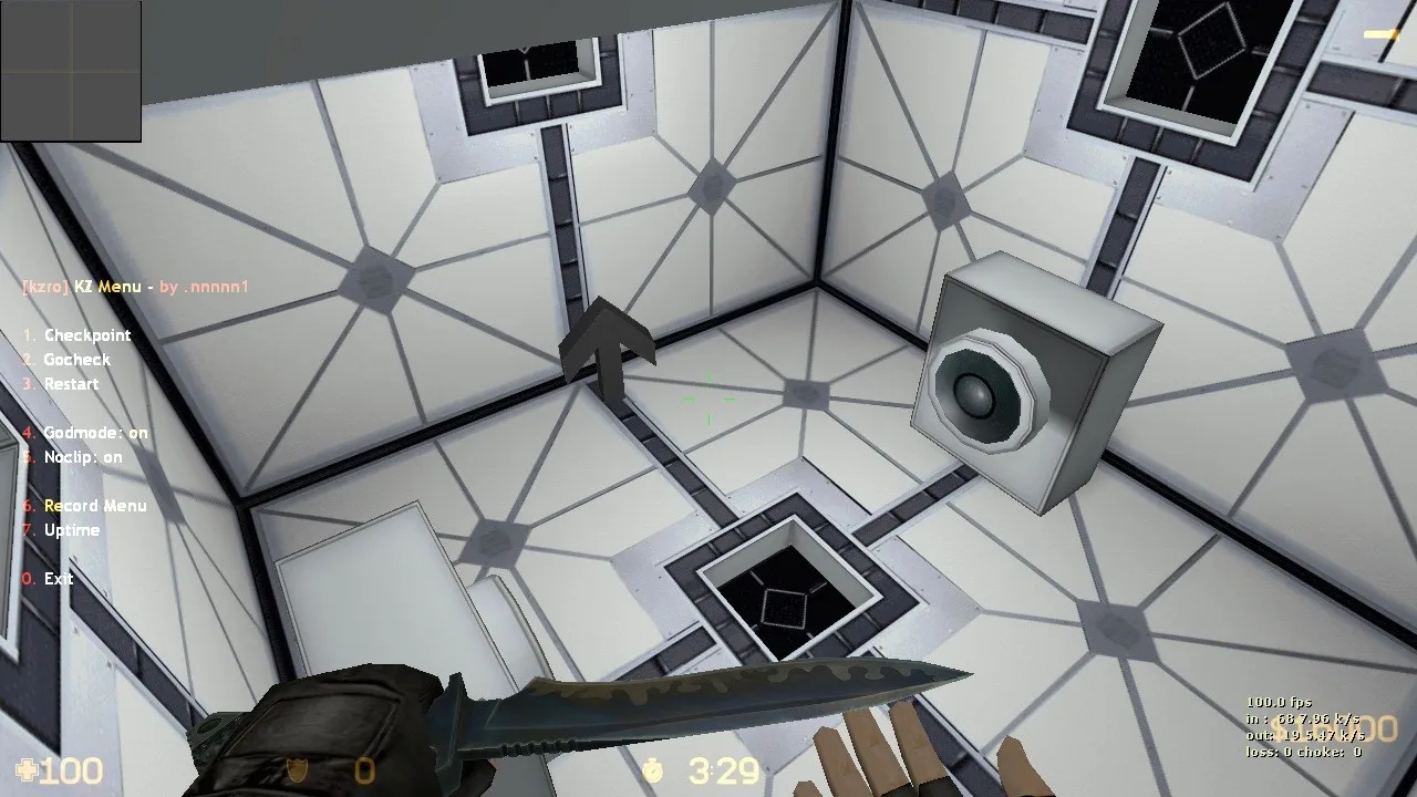 Скачать deathrun_cube для CS 1.6: тактика за Т и КТ, точки, .nav, оптимизация wpoly/epoly - Скриншот