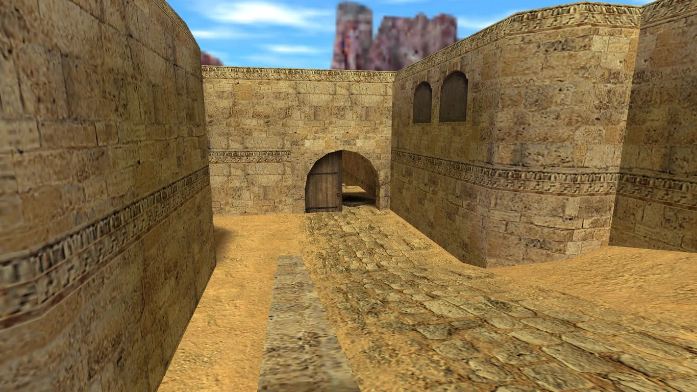 Скачать Карта de_dust2_2018 для CS 1.6: баланс сторон, точки, .nav и оптимизация wpoly/epoly - Скриншот