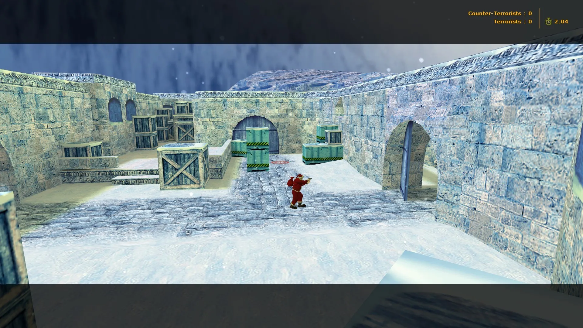 Скачать de_dust2_xmas_2013 для CS 1.6: карта DE Dust2 2013, точки, .nav и оптимизация - Скриншот