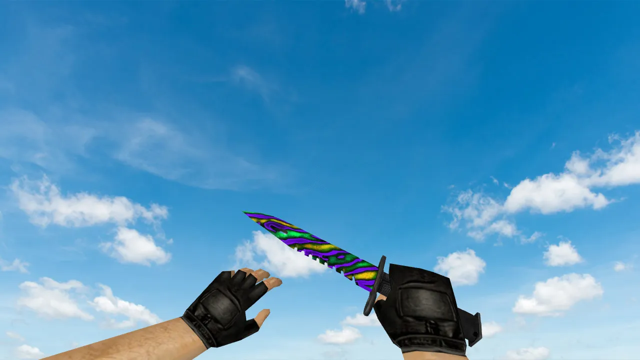 Скачать Модель ножа v_ M9 Bayonet Lionfish для CS 1.6: p_ w_ файлы, звуки, анимация осмотра и качество текстур - Скриншот