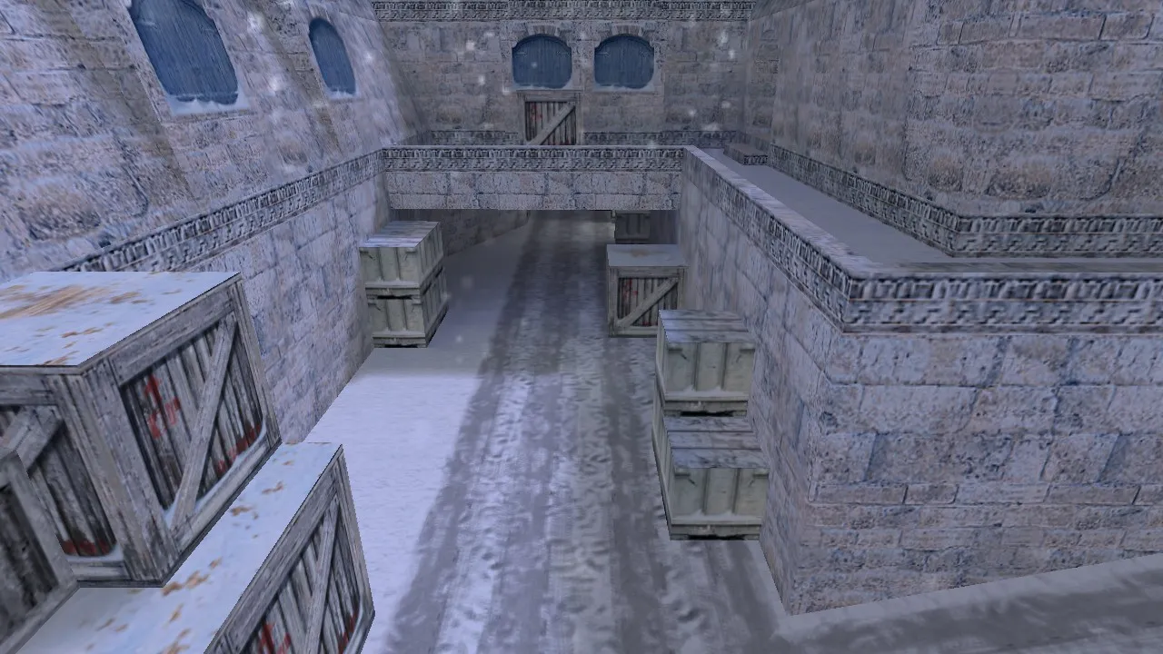 Скачать Карта de_winterdust для CS 1.6 - Тактический геймплей и баланс - Скриншот