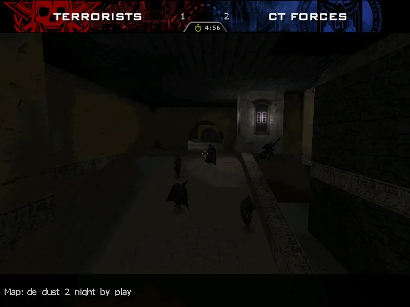 Скачать de_dust_2_night_by_play — DE карта для CS 1.6: ночь, точки, оптимизация и .nav для ботов - Скриншот