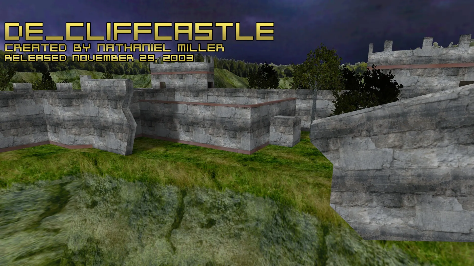 Скачать de_cliffcastle для CS 1.6: обзор карты, точки, прохождение, .nav и оптимизация - Скриншот