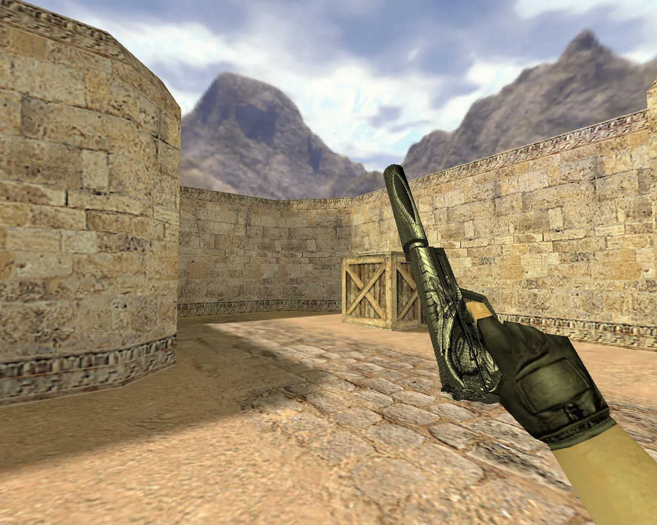 Скачать Модель «USP Серебряный змей» для CS 1.6 - Скриншот