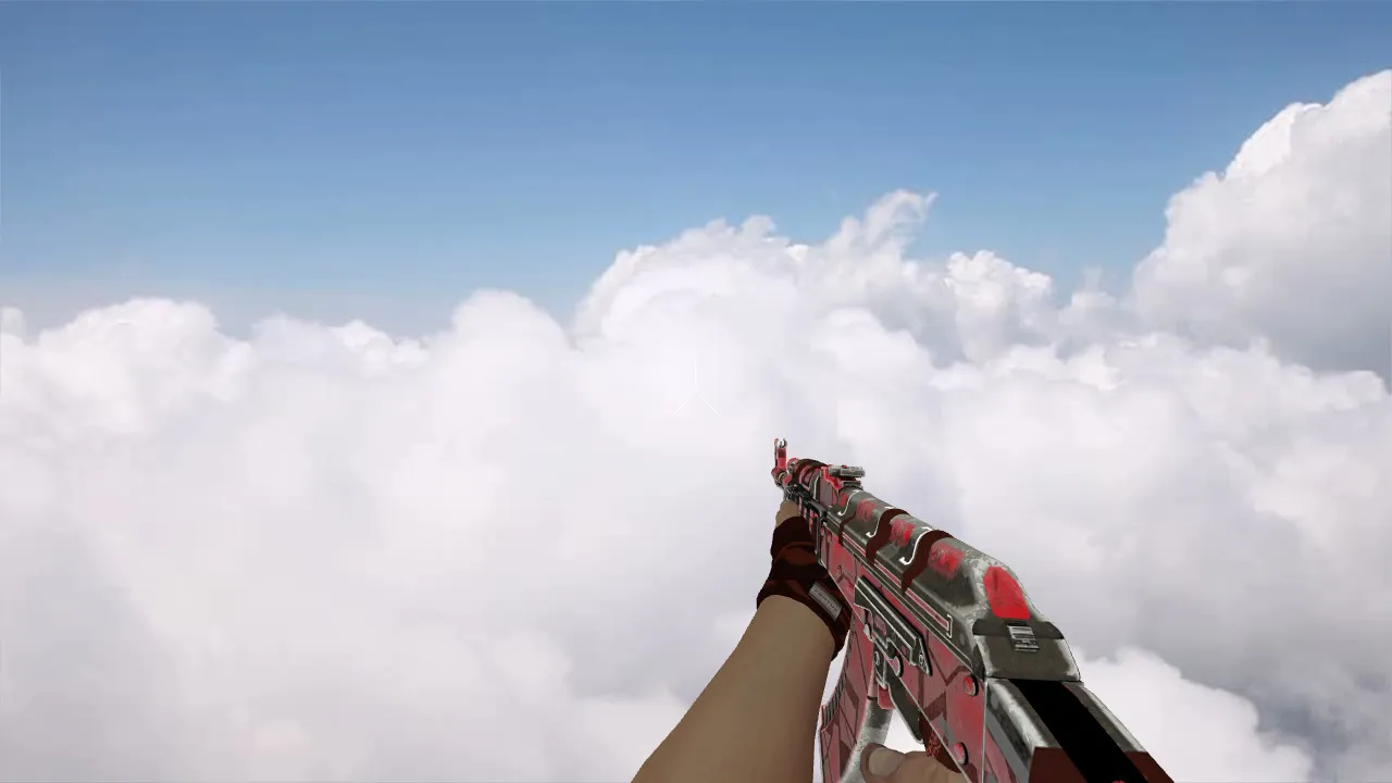 Скачать Модель v_ ak-47 Ruby Forged для CS 1.6: p_ и w_ файлы, звуки, анимация осмотра, текстуры и настройка - Скриншот