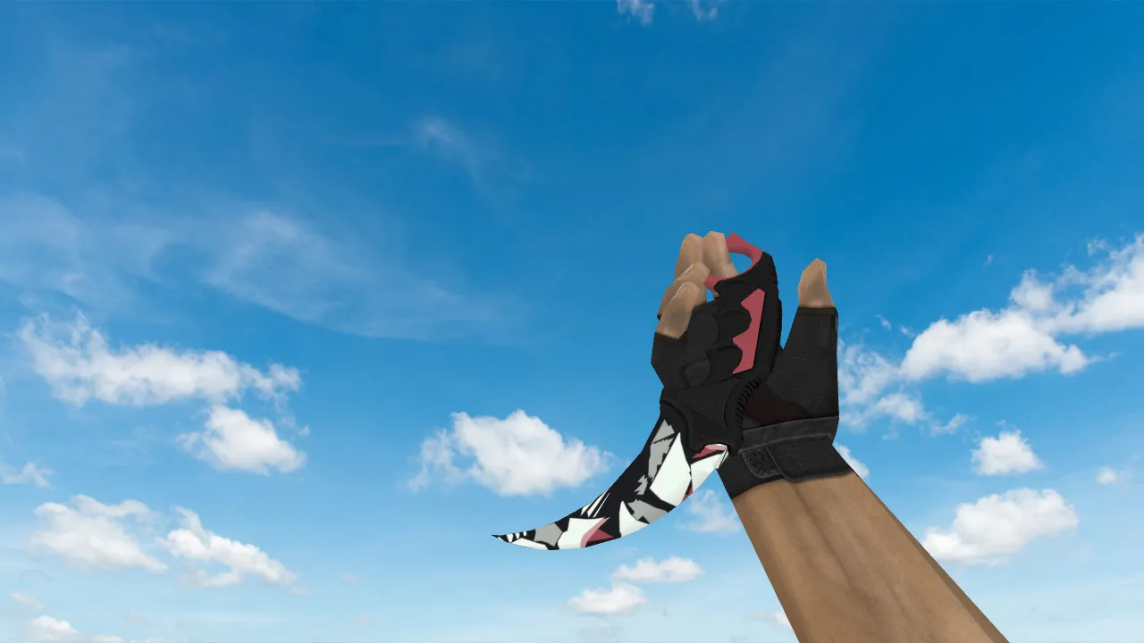 Модель «Karambit Gratis» для CS 1.6: v_ p_ w_ модели, звуки, анимация осмотра и текстуры — скриншот 1