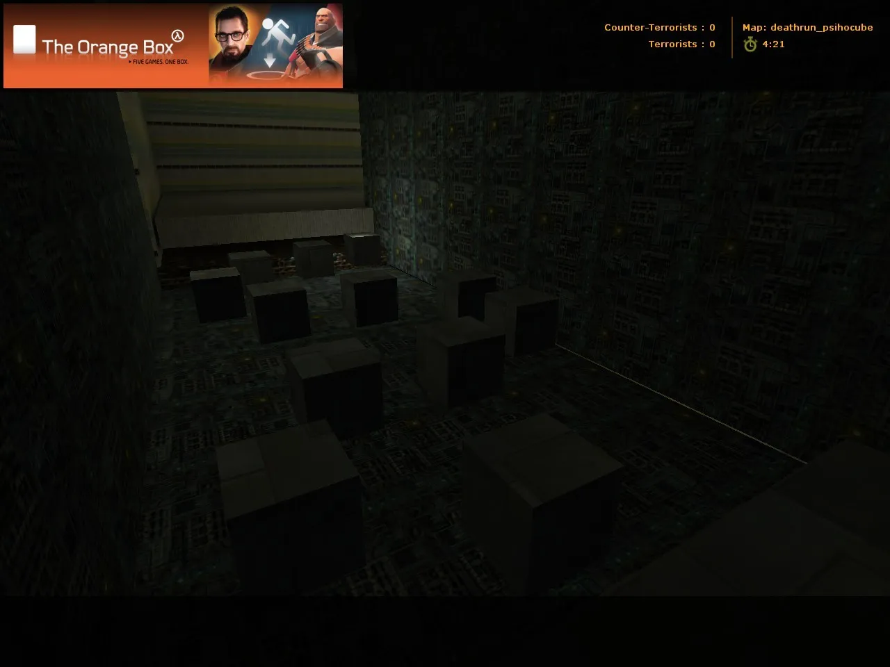 Скачать deathrun_psihocube для CS 1.6: deathrun карта, точки, раунды и настройка под ботов - Скриншот