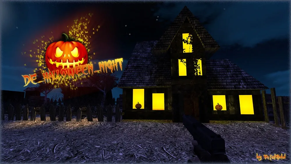 Карта de_halloween_night для CS 1.6: баланс сторон, точки, .nav для ботов, оптимизация wpoly/epoly — скриншот 8