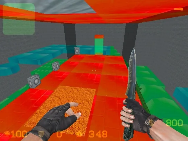 Скачать deathrun_impossible для CS 1.6: карта deathrun, точки, раунды и настройка ботов - Скриншот