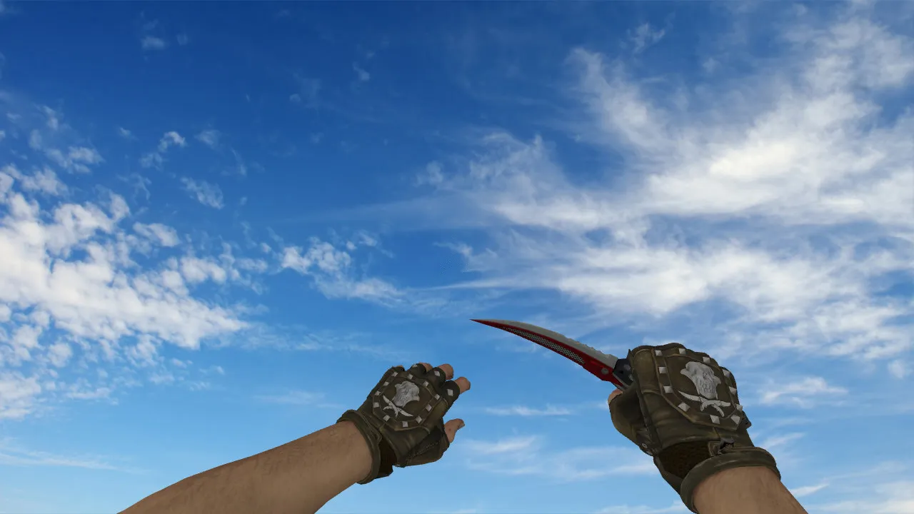 Скачать Складной нож «Автотроника» (Bloodhound Gloves) для CS 1.6: v_, p_, w_ модели, звуки, анимация осмотра и текстуры - Скриншот