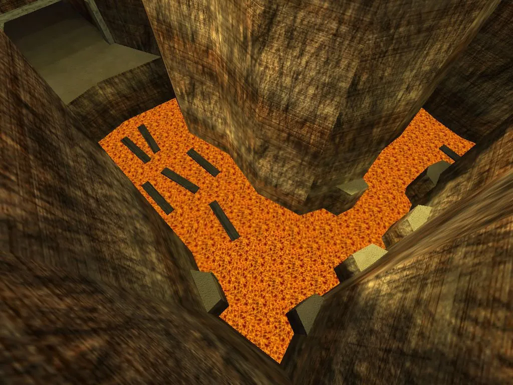 Скачать deathrun_trap_canyon для CS 1.6: ловушки, тактика за спецов и раунды без фейлов - Скриншот