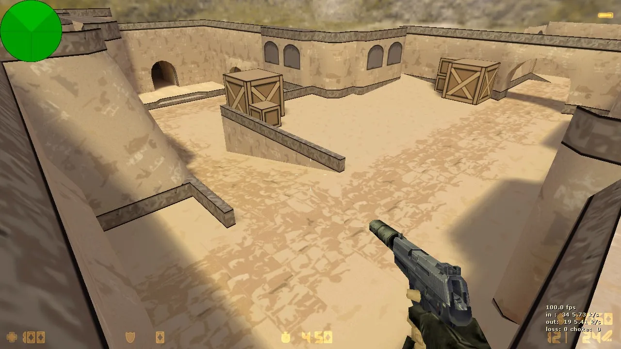Скачать de_dust2_toon для CS 1.6: карта, тактики за Т и за КТ, оптимизация, .nav и баланс - Скриншот