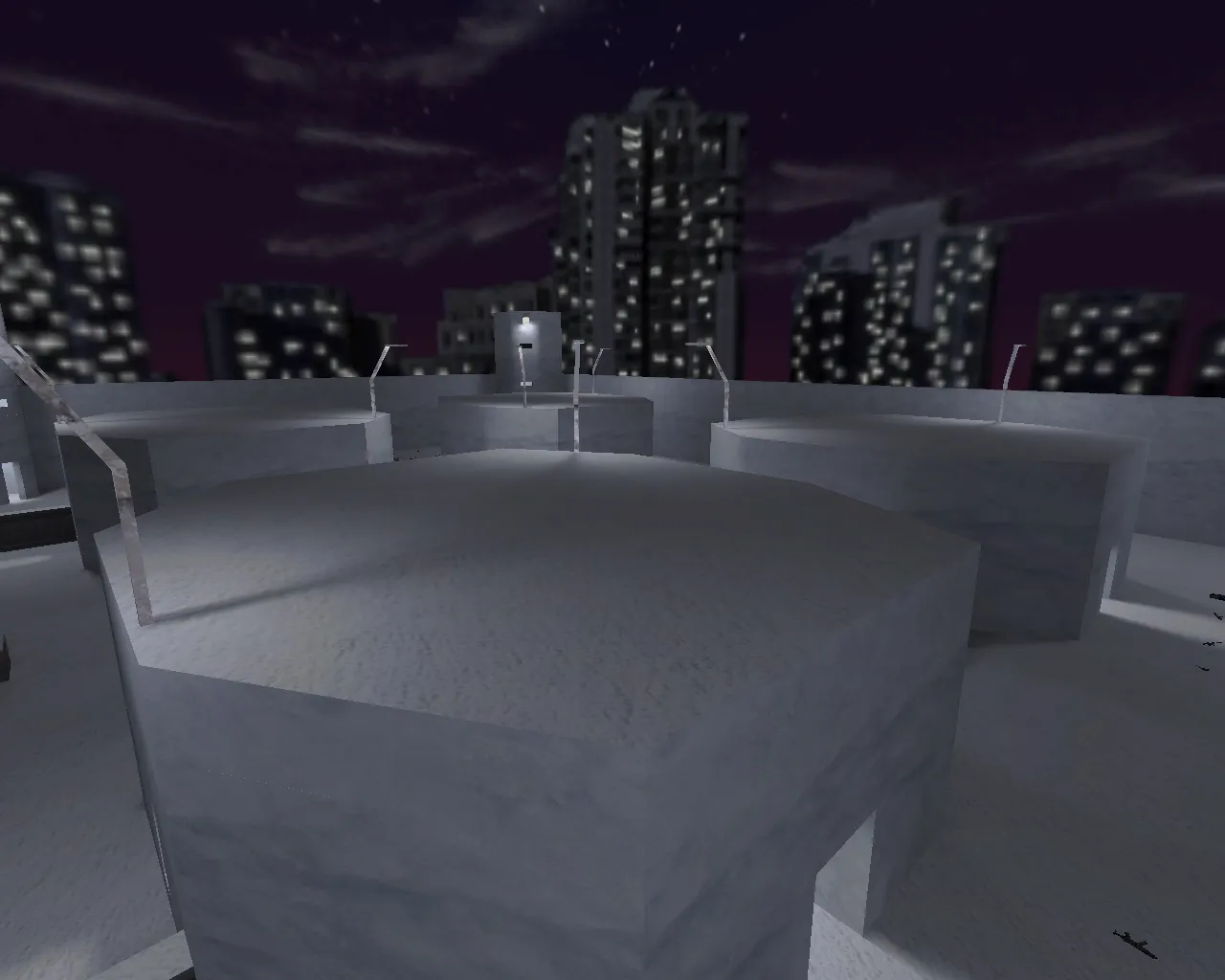 Скачать fy_ice_night для CS 1.6: ночная карта FY, спауны, точки, .nav и оптимизация wpoly/epoly - Скриншот