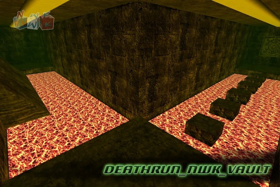 Скачать deathrun_nwk_vault — карта Deathrun для CS 1.6: точки, маршруты, bots .nav, оптимизация - Скриншот