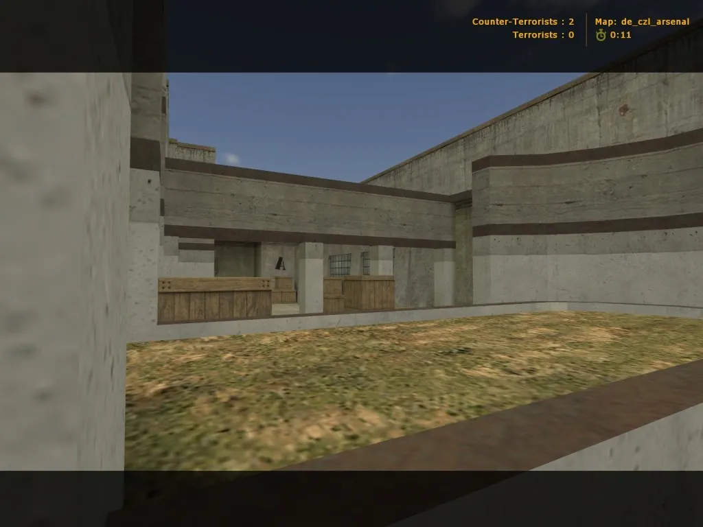 Скачать de_czl_arsenal для CS 1.6 — тактика сторон, точки, .nav и оптимизация карты - Скриншот
