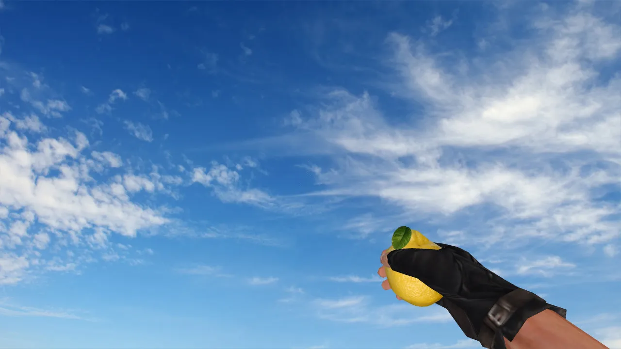 Скачать Модель «Lemon Grenade» v_ и p_ для CS 1.6: звуки, анимация осмотра, качественные текстуры гранаты - Скриншот
