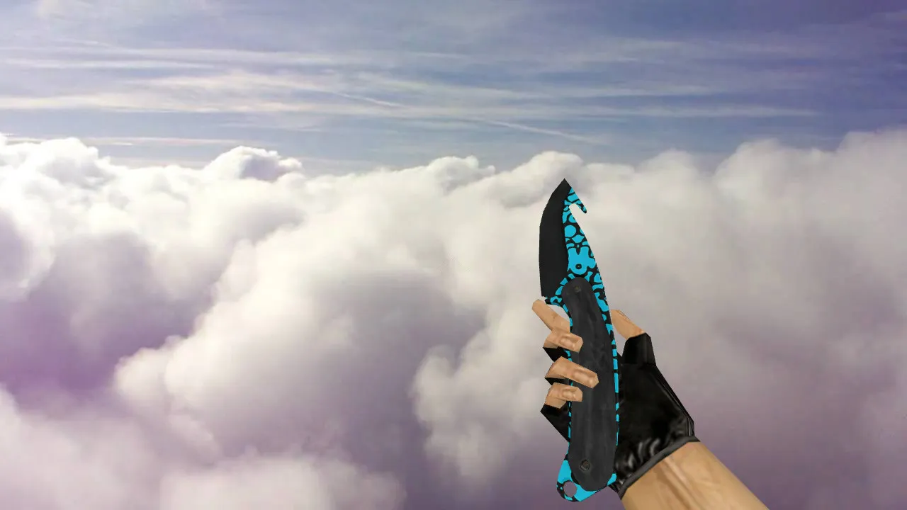 Скачать Модель «Gut Knife Bussta» для CS 1.6: v_ w_ p_ файлы, звуки, анимация осмотра, текстуры и настройка - Скриншот