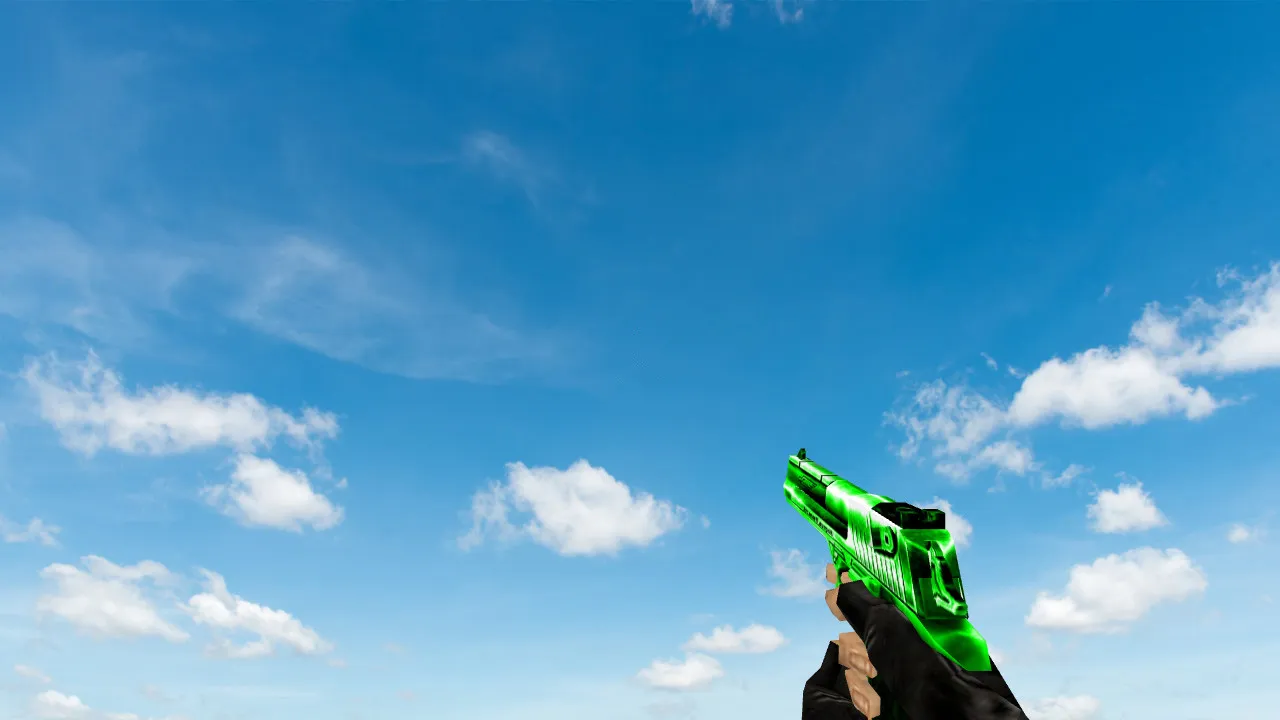 Скачать Модель «Default Deagle Green» для CS 1.6 - Скачай сейчас - Скриншот