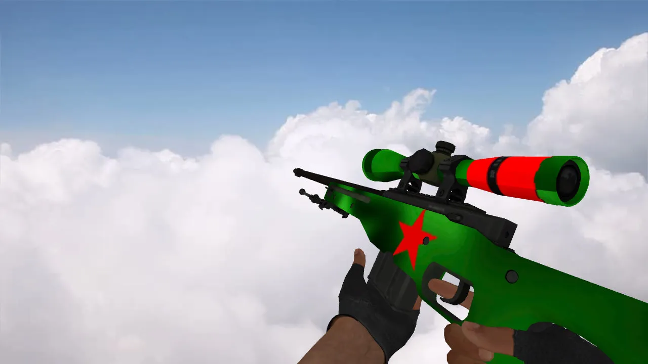Скачать Модель AWP Redstar для CS 1.6 - Качественная замена - Скриншот