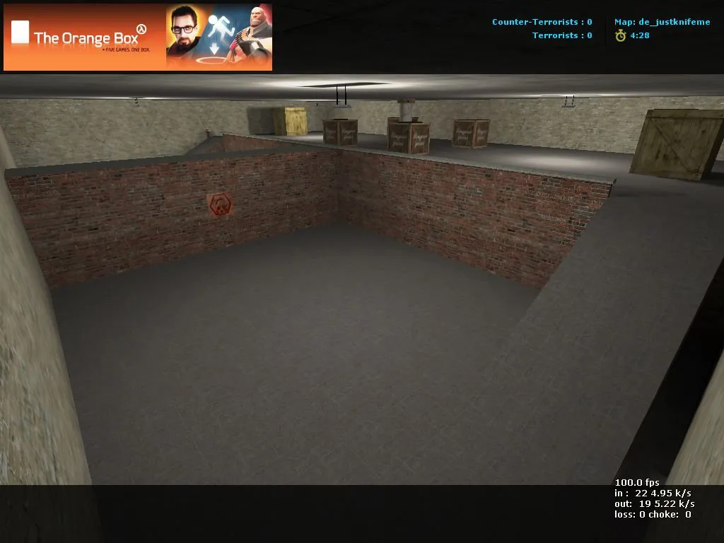 Скачать Карта de_justknifeme для CS 1.6 - Тактика и особенности - Скриншот