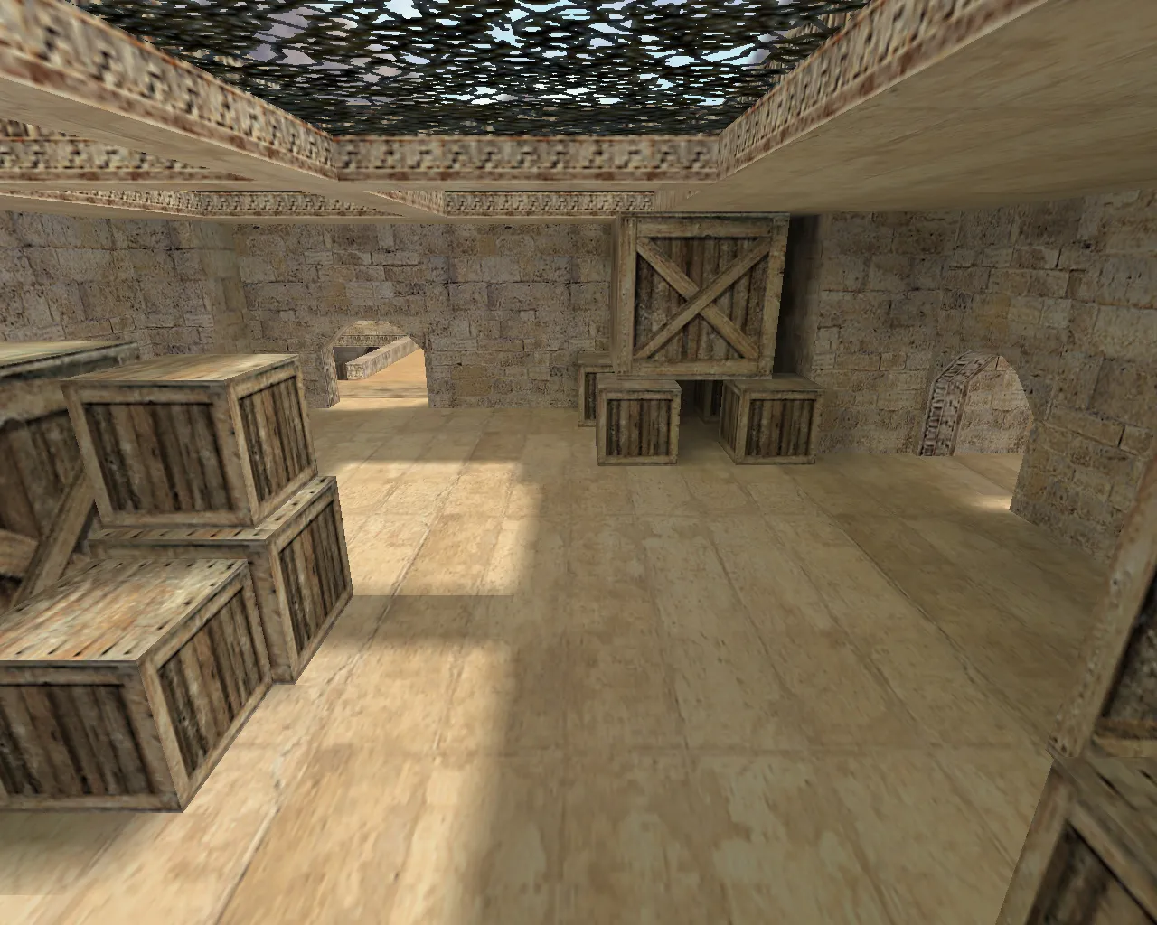 Скачать Карта fy_dust2 для CS 1.6: раунды 1v1/2v2, точки под дым/флэш, .nav для ботов и оптимизация - Скриншот