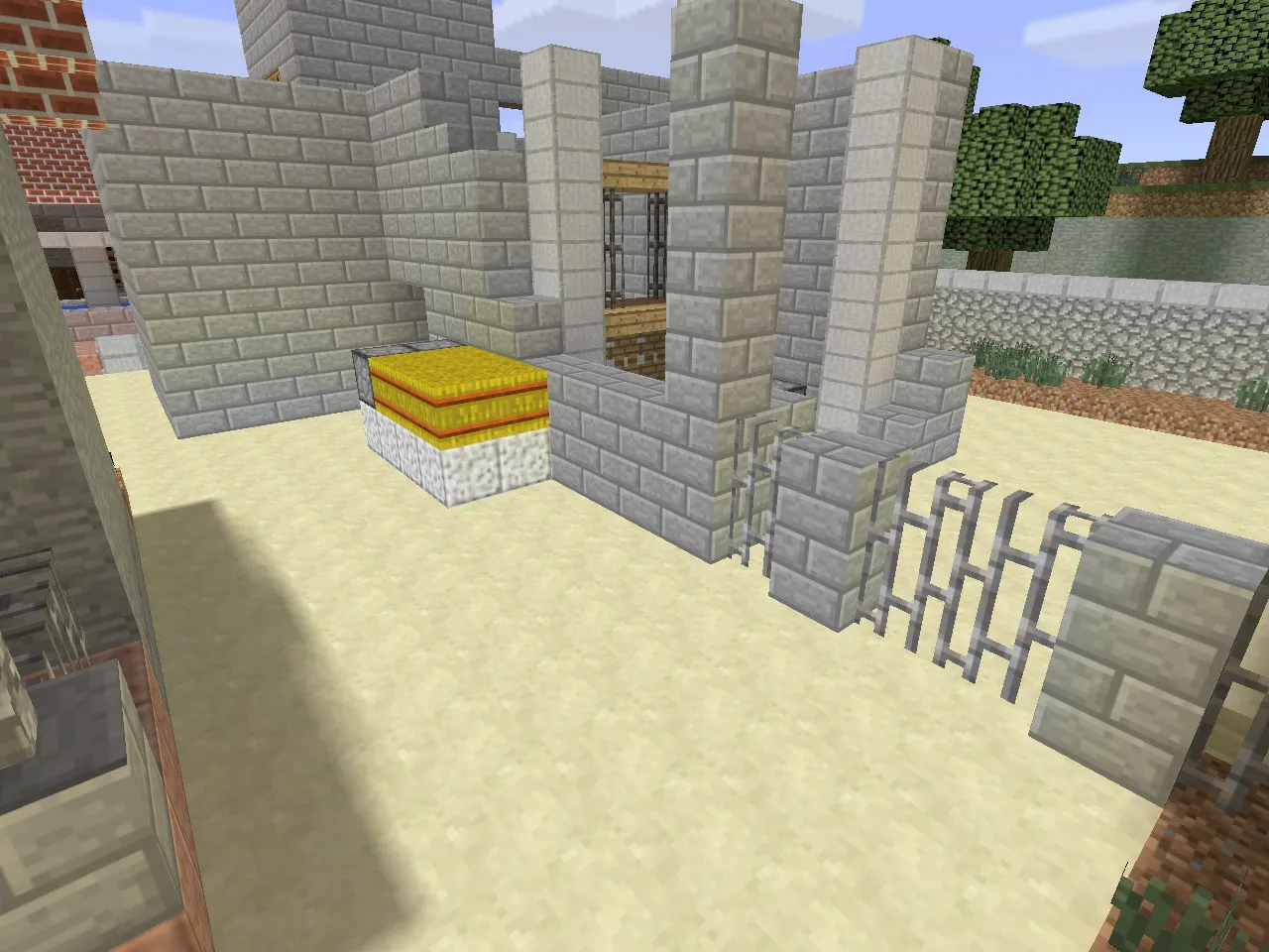 Карта de_inferno_minecraft для CS 1.6 - Тактические возможности и оптимизация — скриншот 12
