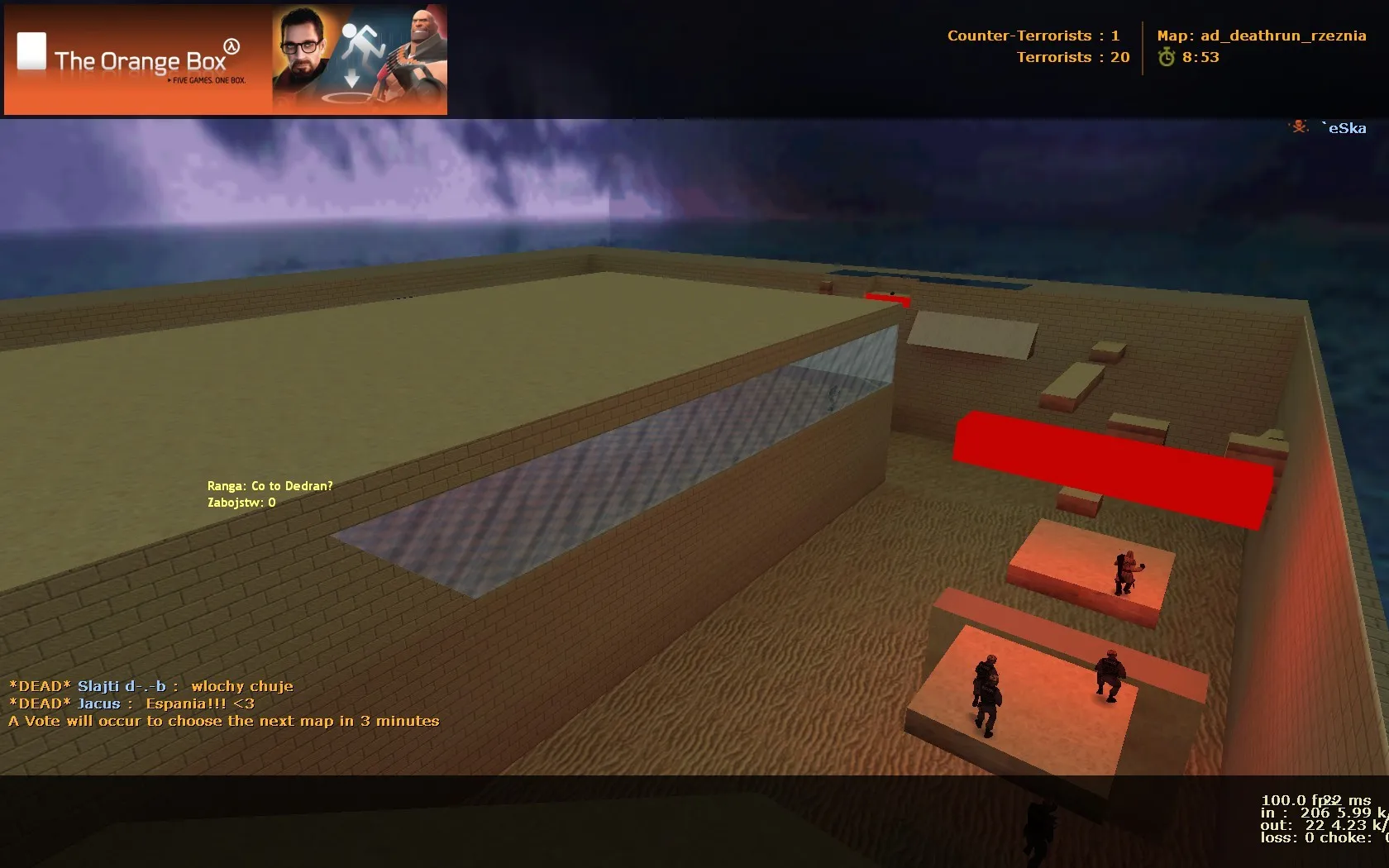 Скачать ad_deathrun_rzeznia — Deathrun карта для CS 1.6: точки, маршруты и настройка сервера - Скриншот
