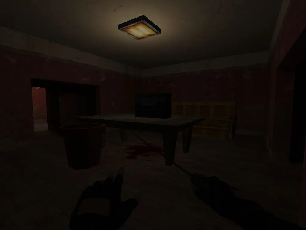 Скачать deathrun_horror для CS 1.6: карта с ловушками, раундами и бот-поддержкой .nav - Скриншот