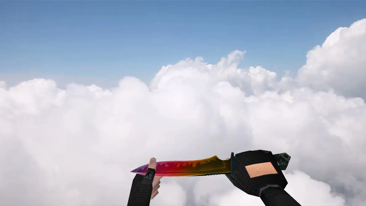 Скачать Модель «Default Knife Faded» v_knife для CS 1.6: звуки, анимация осмотра, качество текстур и настройка под твой config.cfg - Скриншот