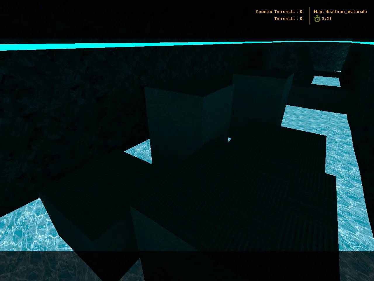 deathrun_watersilo для CS 1.6: карта deathrun, точки, ловушки и тактика заходов — скриншот 7