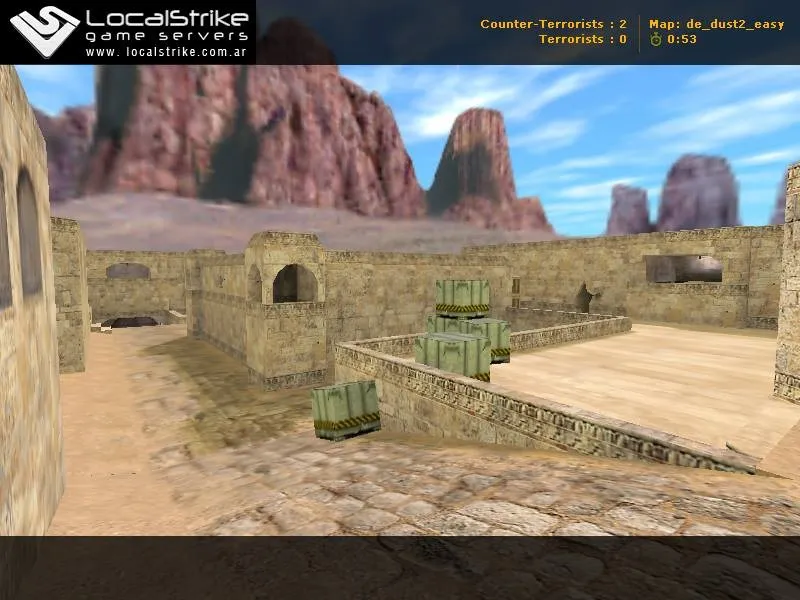 Скачать de_dust2_easyoa — DE карта для CS 1.6: точки, маршруты, .nav, оптимизация и боты - Скриншот